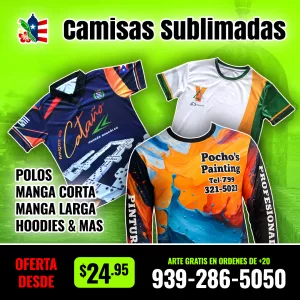 Camisas Sublimadas Imprenta Online > 20 años en Puerto Rico