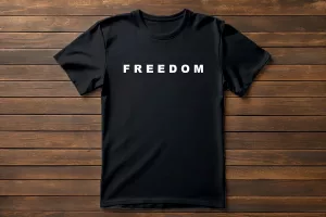 Imprenta Online - T-Shirt-Freedom-Negra-300x200