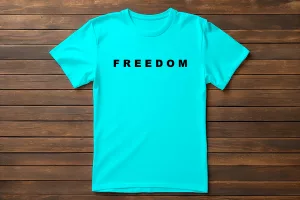 Imprenta Online - T-Shirt-Freedom-Turquesa-300x200